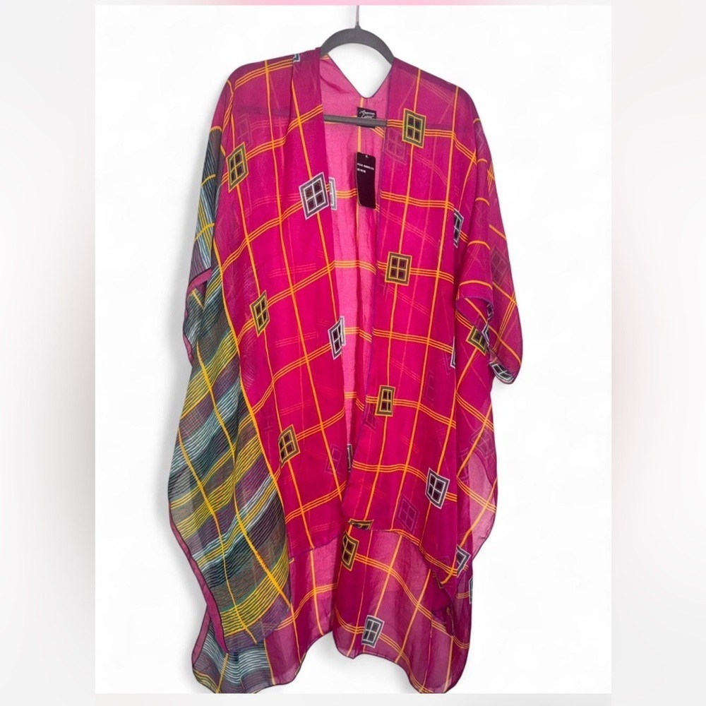 Pink Geometric Women's Cardigan